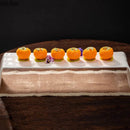 Axyaa Solid Color Ceramic Arch Bridge Plate for Sushi & Desserts