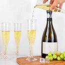 Axyaa 5oz Plastic Champagne Flutes Clear Toasting Glasses 100pcs Wedding Party