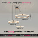 Axyaa Nordic Ring Chandelier for Living, Dining & Bedroom