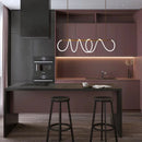 Axyaa Modern Linear LED Chandelier for Living Room and Dining Area