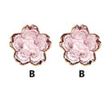 Mini Sakura Bowl Set - Set of 2 Glass Plates with Gold Border for Desserts