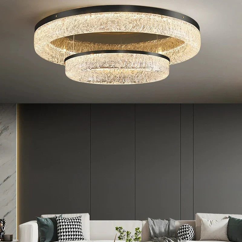 Axyaa Brass LED Ceiling Light for Living Room, Kitchen & Bedroom