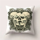 Skull Polyester Pillowcase 45X45CM Axyaa Home Decor Cushion Cover Square Sofa Decor