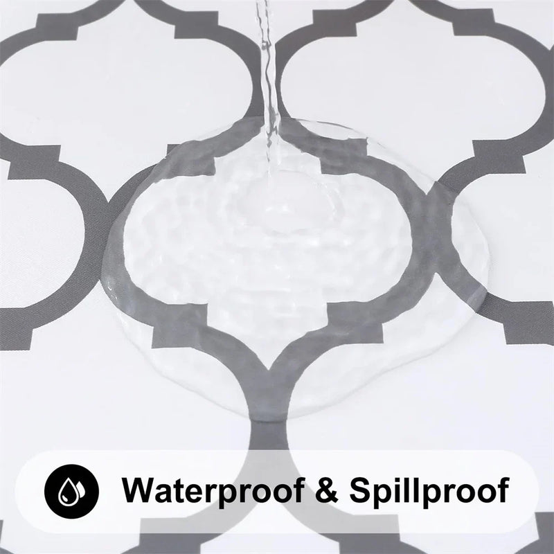 Axyaa Waterproof Elastic Vinyl Tablecloth 30x72 for Party Decor, Picnic, Camping, Outdoor