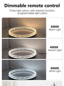 Axyaa Crystal Ceiling Lamp: Modern Italian Minimalist Design for Bedroom & Living Room