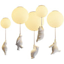 Axyaa Nordic Astronaut PVC Ball LED Pendant Lamp for Children's Nursery Room