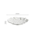 Axyaa Ceramic Salad Plate with Frosted Texture, Shallow Design - Artistic Tableware