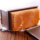 Axyaa Non-Stick Loaf Pan with Lid: Carbon Steel Bread Toast Box Mold