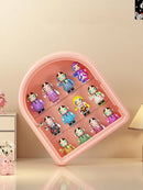 Axyaa Transparent Dustproof Magnetic Suction Display Rack for Figurines and Collectibles
