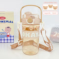 Axyaa Double Cup Water Bottles - BPA-Free Sports Drinkware