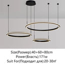 Axyaa Dimmable LED Ring Ceiling Chandelier with Remote Control for Home Decor Lighting