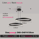 Axyaa Modern Ring Chandelier 2024 Elegant Bedroom Living Room Luxury Light