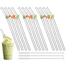 Axyaa Glass Straw Set: Reusable, Heat-Resistant, Cocktail & Juice Bar Accessories