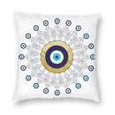Evil Eye Black Art Cushion Cover Mystery Spirit Pillowcase by Axyaa