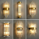 Axyaa Modern Gold LED Wall Lamp Luxury Art Decor Sconce for Living Room Hotel Foyer