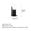 Axyaa Nordic Glass Shade Table Lamp LED Desk Light for Home Decor
