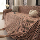 Axyaa Warm Fleece Sofa Cover: Anti-Slip, All-Inclusive, Large Blanket