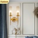Axyaa Modern LED Glass Wall Lamp for Hotel Home Decor & Lighting