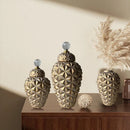 Axyaa Geometric Diamond Crystal Vase for Chic Flower Arrangements