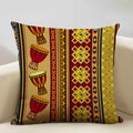 Axyaa Ethnic Style Linen Cushion Cover 45x45cm for Home Sofa Car Decoration