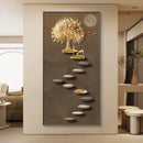 Axyaa Deluxe Entryway Wall Lamp with Hanging Artwork - Modern Luxury Accent Lighting