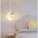 Axyaa 3D Moon Rabbit Night Light Bear Lamp - Children's Room Hanging Pendant