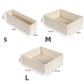 Axyaa Drawer Organizers: Oxford Underwear, Bra, Socks Storage Box for Closet, Jeans.