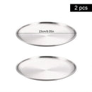 Axyaa Stainless Steel Round bone Spitting Dish Fruit Meat Tableware