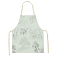 Axyaa White Gold Mountain View Kitchen Apron for Home Cooking and Baking