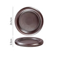 Axyaa Solid Color Donuts Ceramic Steak Plate, Dessert, Salad, Sushi Restaurant Display Tableware