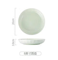 Axyaa Cream Love Plates Set of 4 - Ceramic Tableware for Dessert & Breakfast