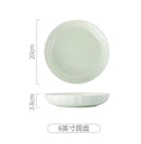 Axyaa Cream Love Plates Set of 4 - Ceramic Tableware for Dessert & Breakfast