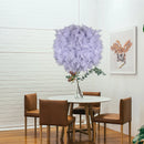 Axyaa Goose Feather Pendant Lamp: Nordic Chandelier for Bedroom and Dining Room