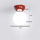 Axyaa LED Glass Iron Ceiling Light - Modern Nordic Style Home Indoor Lighting