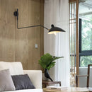 Axyaa Long Arm LED Wall Sconce Lamp with Adjustable Angle