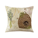 Axyaa Easter Bunny Egg Pillow Cover Spring Farmhouse Home Decor Butterflies Flowers