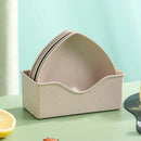Axyaa Small Dish Fruit Dish Set for Table Classification, Food Grade, Multi-function, Portable