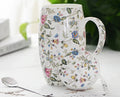 Axyaa Bone  Big Coffee Mug Enamel Tea Time Cup Large Christmas Gift