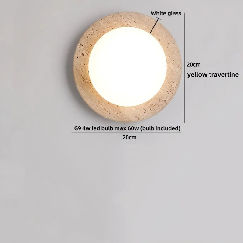 Axyaa Glass White LED Wall Lamp for Living Room & Bathroom Mirror Lighting