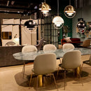 Axyaa Modern Sphere Chandelier - Gold Iron Pendant Lamp