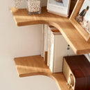 Axya Solid Pine Corner Shelf Tripod for Wall, No Perforating, Partition Storage