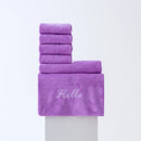 Axyaa Coral Fleece Towel Bath Set - Solid Color Simple Combination - Hot Sale