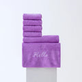 Axyaa Coral Fleece Towel Bath Set 2025 - Solid Color Simple Combo