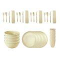 Axyaa Wheat Straw Dinnerware Set - 24 Piece