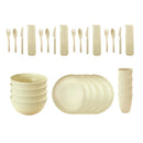 Axyaa Wheat Straw Dinnerware Set - 24 Piece