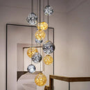Axyaa Nordic Home Decoration Stair Chandelier Living Room Dining Room Indoor Lighting