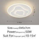 Axyaa Cloud LED Chandelier: Modern Iron Art Ceiling Lamp for Home Decor