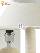 Axyaa Marble Table Lamp LED White Desk Light for Home Bedroom Decor
