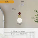 Axyaa Modern Nordic LED Wall Lamp Cream Style Indoor Lighting Home Decor