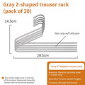 Axyaa Aluminum Sliding Pants Rack - Wall-mounted Wardrobe Organizer & Drying Holder
